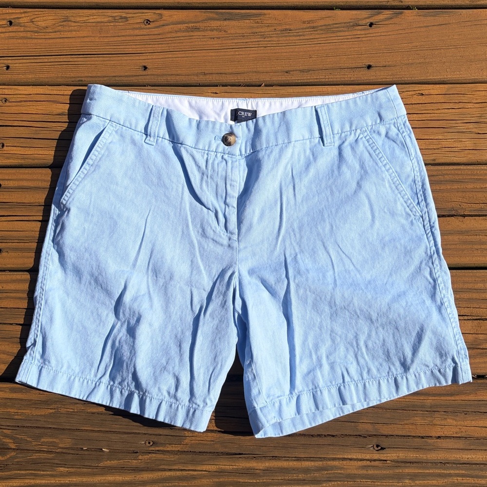 Baby Blue J Crew Shirts, size 10 with 7” Inseam